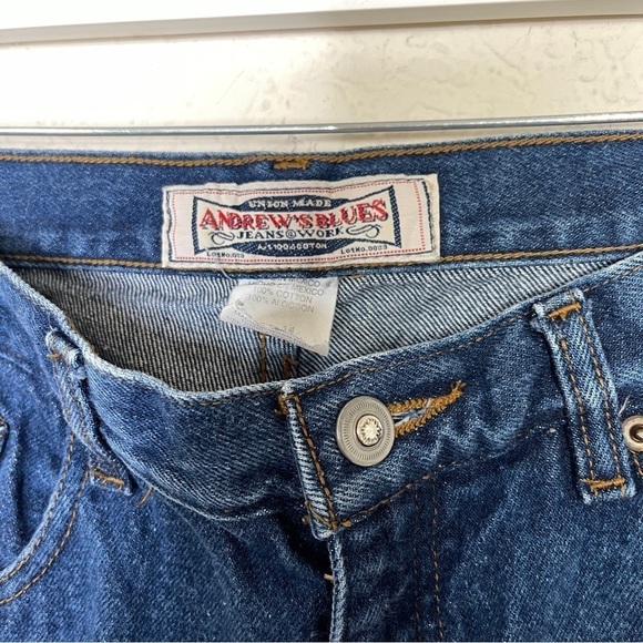 VINTAGE Andrew’s Blues 70’s Bell Bottom Jeans Women’s Size 28 - Picture 6 of 7